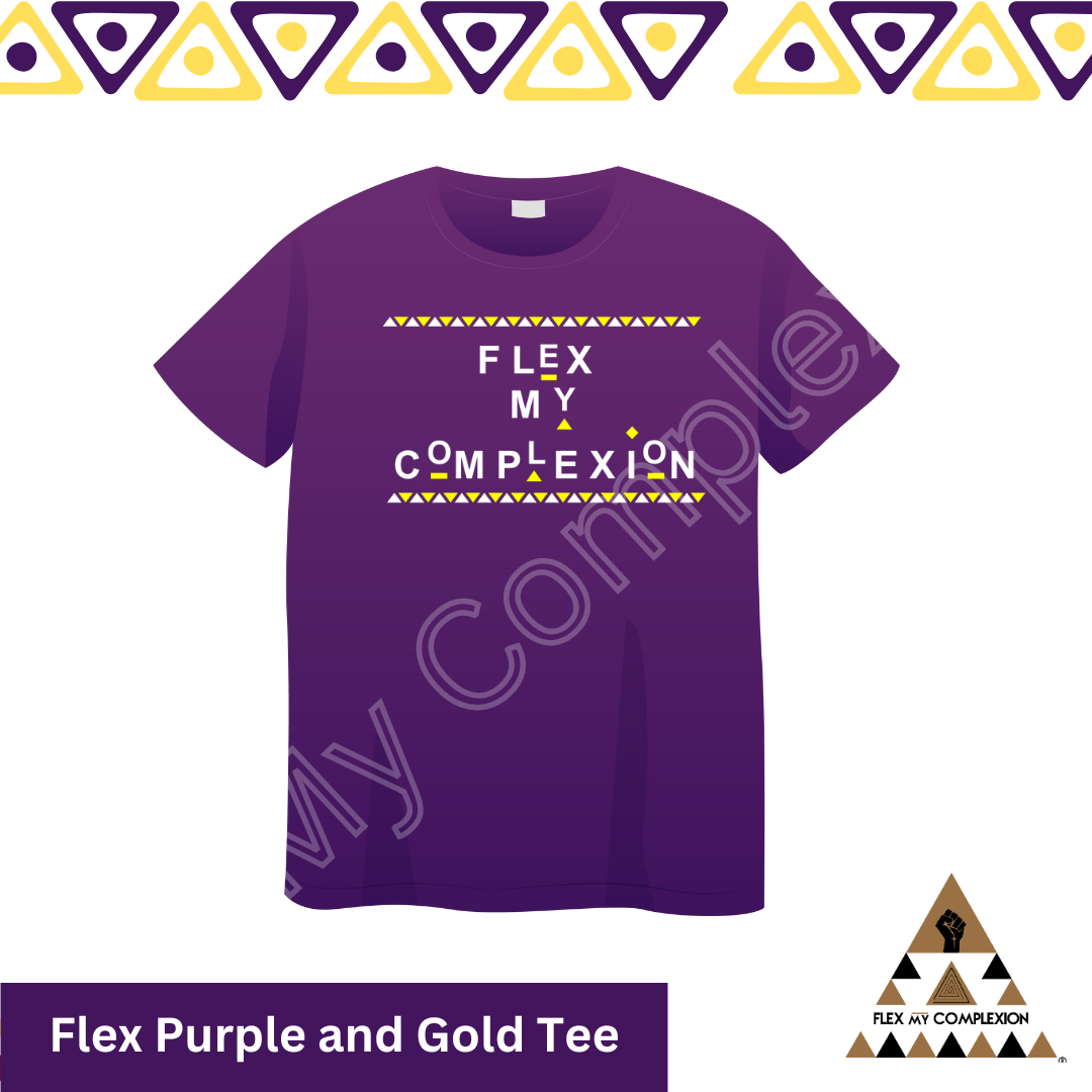 Flex Purple and Gold Tee