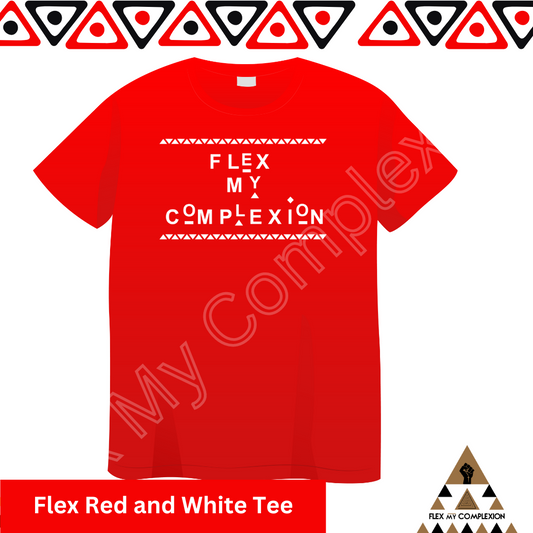 Flex Red and White Tee