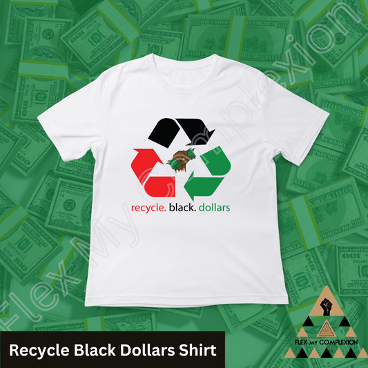 Recycle Black Dollars Tee